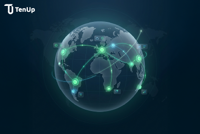 Global network visual representing IT outsourcing trends thumbnail